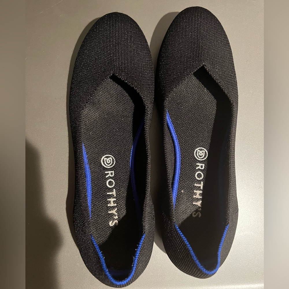 Rothy black flats size 12 - barely worn